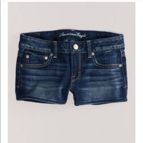 AE denim shorts