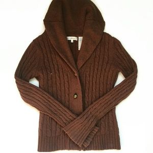 DONATING TODAY Brown Sweater Cardigan