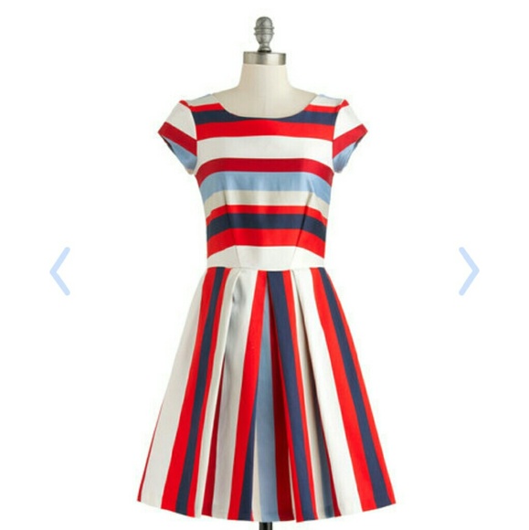 Nautical striped dress