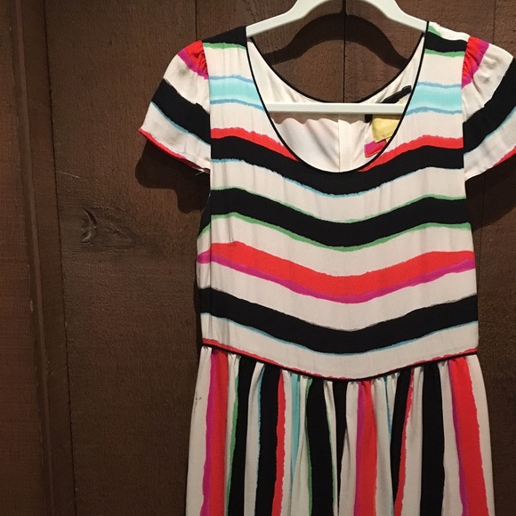 Striped ANTHROPOLOGIE dress with zipper back