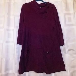 Cowl Neck Sweater Dress