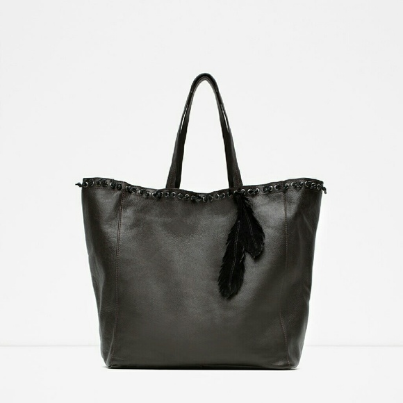 Zara leather totes (8066)
