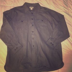 L.L. Bean gray button up. Brand new never worn.