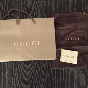 Gucci paper bag