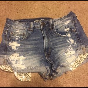 American eagle high waisted shorts with sequin
