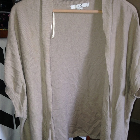 Tan cardigan