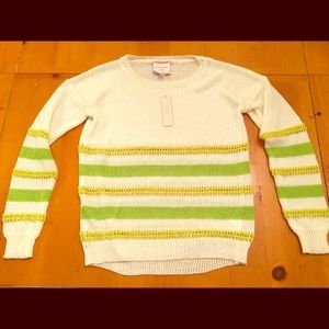 Anthropology lightweight striped sweater size M