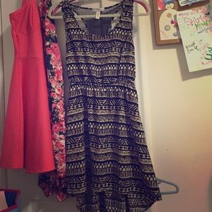 Tribal High-low Dress. Unique back