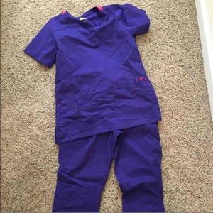 Purple Scrub Set