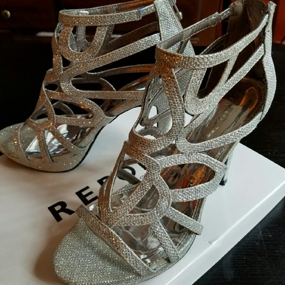 Glitter Silver Sandals
