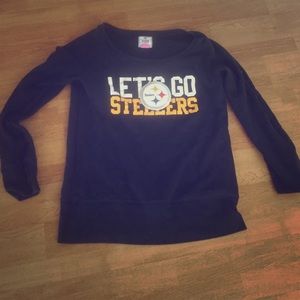Pink, steelers sweater!