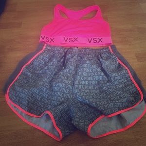 Pink brand workout outfit!