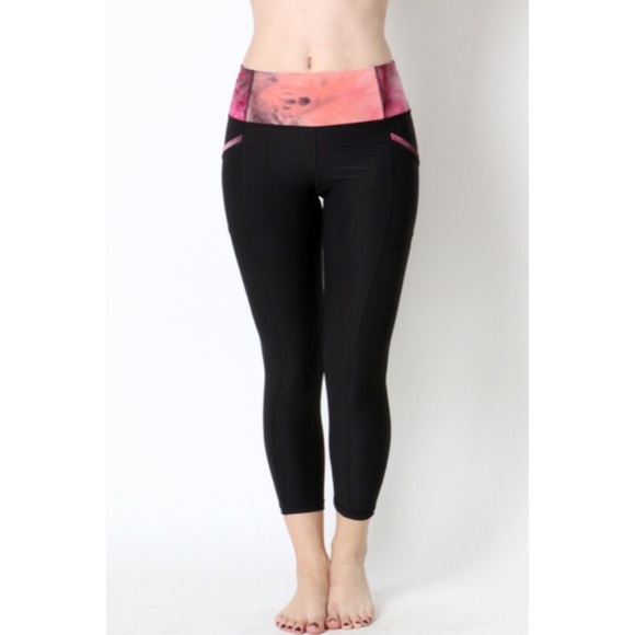 Tie Dye Workout Pants - Pink - Picture 2 of 4