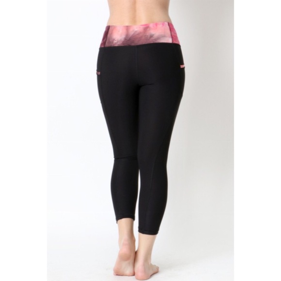 Tie Dye Workout Pants - Pink - Picture 3 of 4