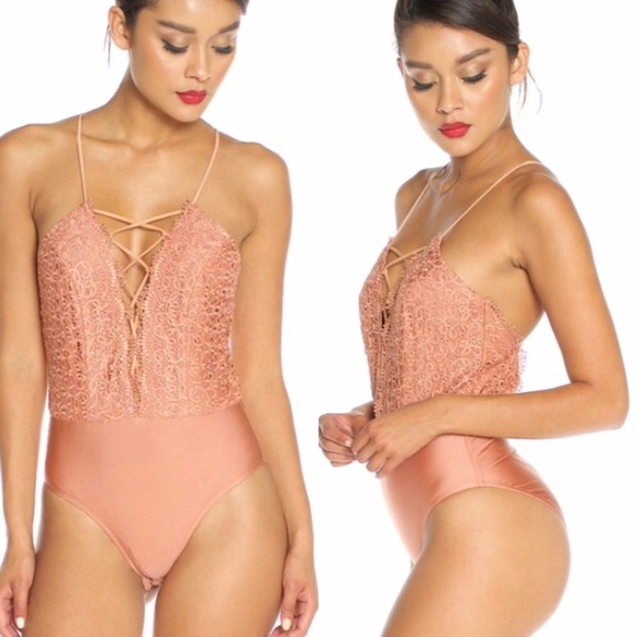 Last One!!!! Lace Marsala Bodysuit ✨✨✨ - Picture 2 of 3