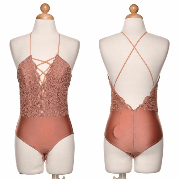 Last One!!!! Lace Marsala Bodysuit ✨✨✨ - Picture 3 of 3