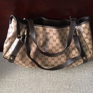 Gucci Abbey Crystal GG Hobo Bag