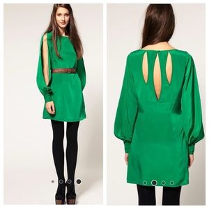 #Asos slash back dress with split sleeves