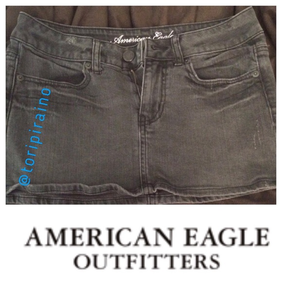 Black Jean skirt from American eagle