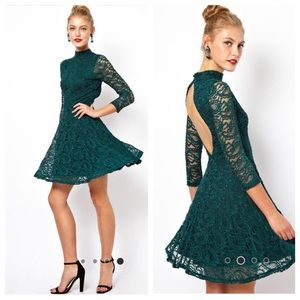 #Asos Paisley High neck skater dress