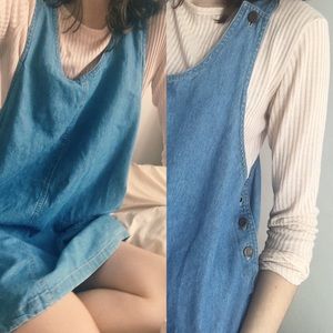 Vintage Denim Overalls Dress/Jumper