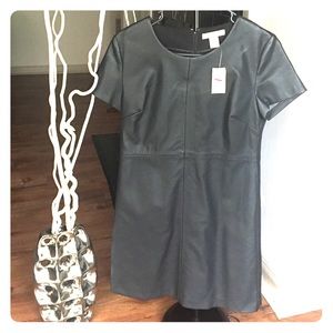 #ArdenB faux leather mini dress