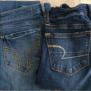 american eagle/ hollister bootcut jeans 👖