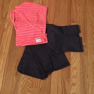 Tank (xs) and workout capris (small)