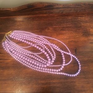 Multi-layered beaded necklace
