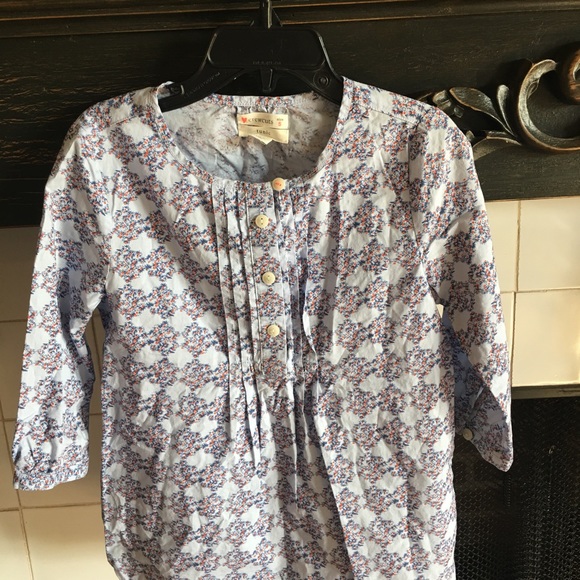 Girls crew cuts flower tunic