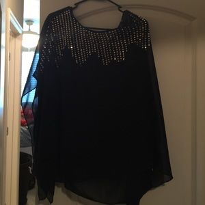 A gold dazzle blouse