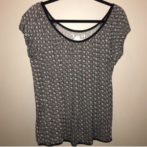 Max Studio - Studio M Black & Cream Top