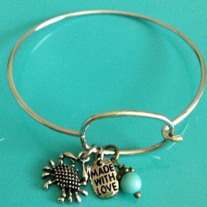 Crab Bangle Bracelet