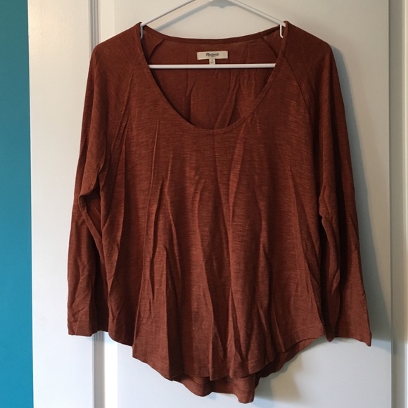 MADEWELL 3/4 sleeve linen top