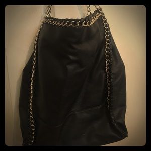 Express black chain purse