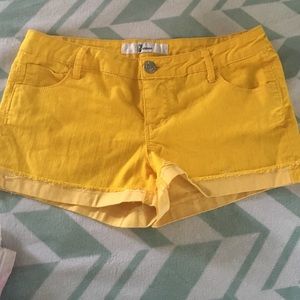 Yellow CPJeans shorts