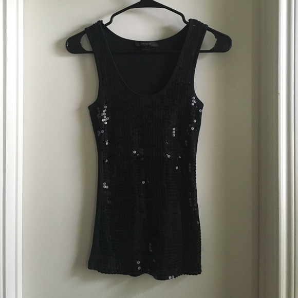 Express sequin tank top