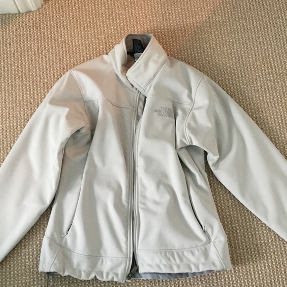 White north face jacket