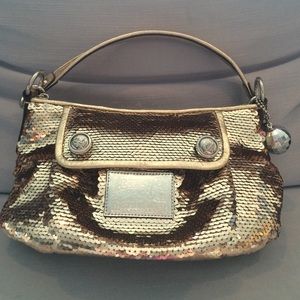 Coach Poppy Gold Sequin Purse