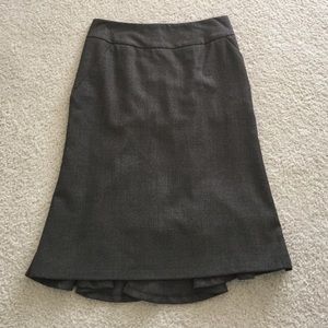 Jupe En Laine Banana Republic Taille 0 - Gris Foncé - Occasion Très Bon état - Doublée