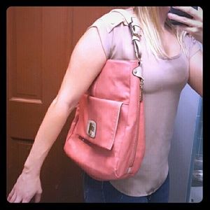 Trina and Co Large Pink Hobo Purse