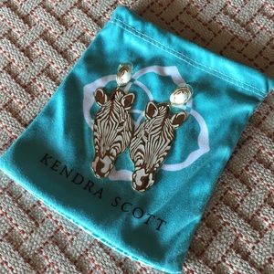 Kendra Scott Zara statement earrings in white