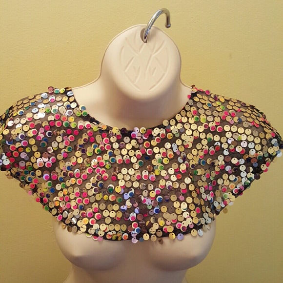 Asos sequin cape/collar