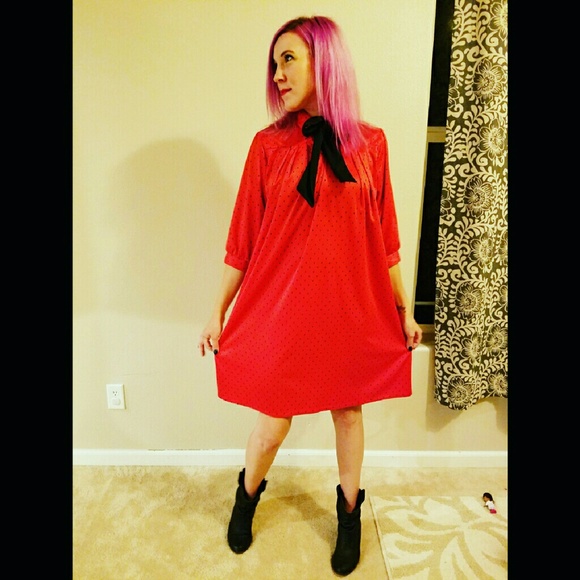 Vintage Dresses & Skirts - Adorable, VINTAGE, polka dot dress!!