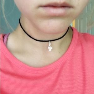 Treble Clef Choker