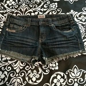 Dark denim shorts