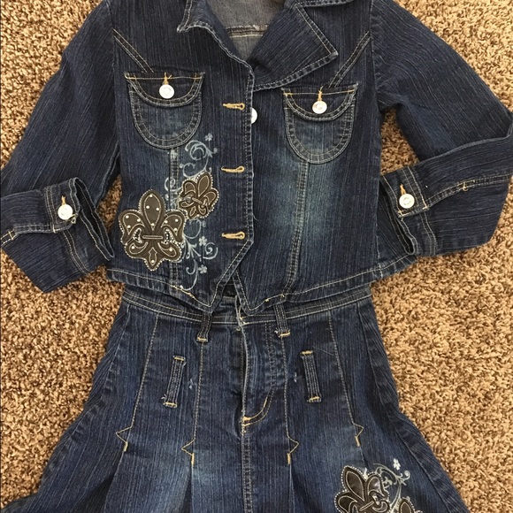 Girls' 7/8 Denim Outfit