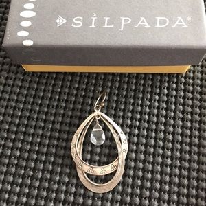 One -Silpada Silver & Glass Drop Earring