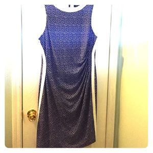 Blue and White dress.