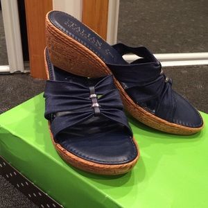 Italian shoe makers wedge sandal